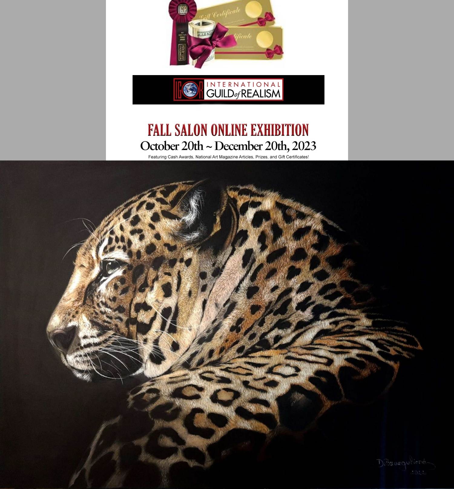 International Guild of Realism — Fall Salon — recognition for Deimante Bruzguliene